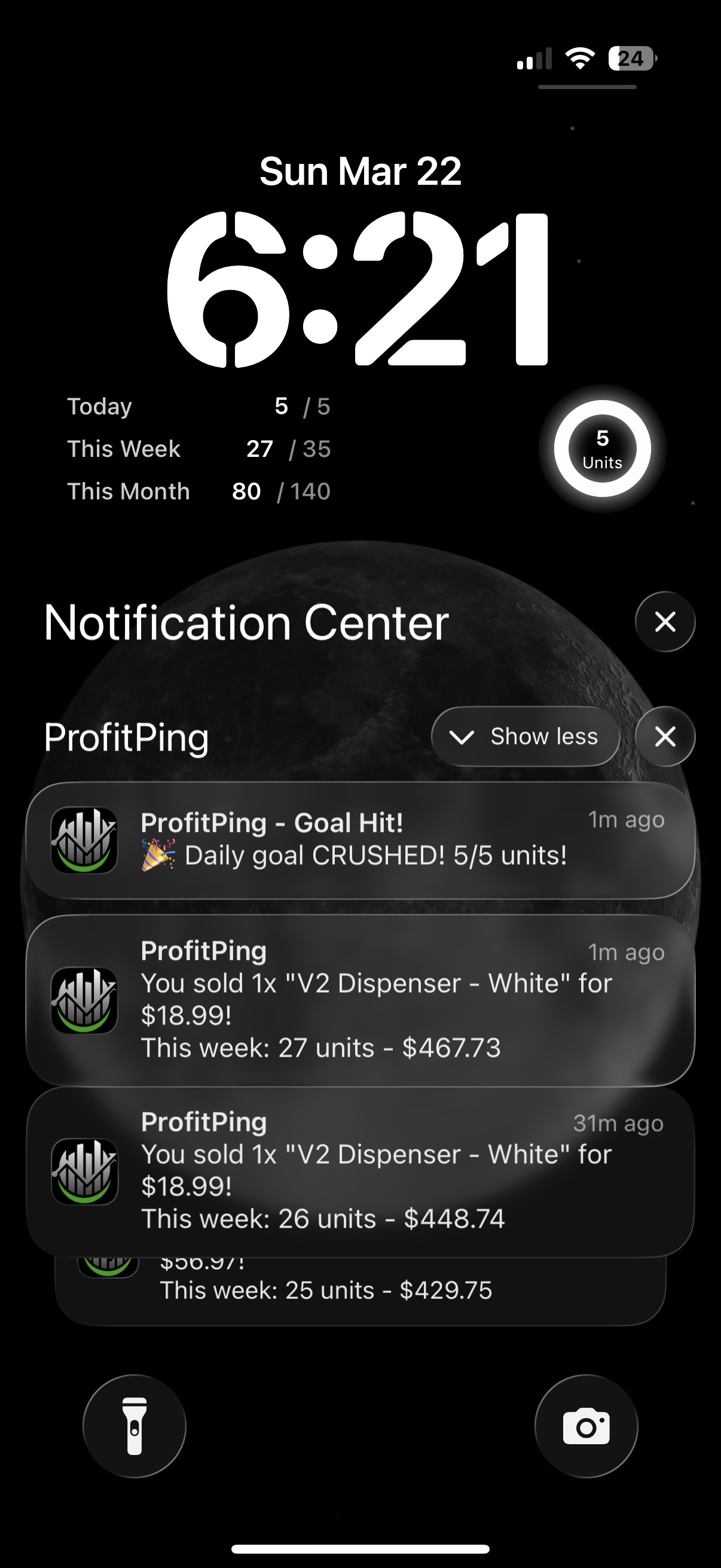 Profit Ping App Preview